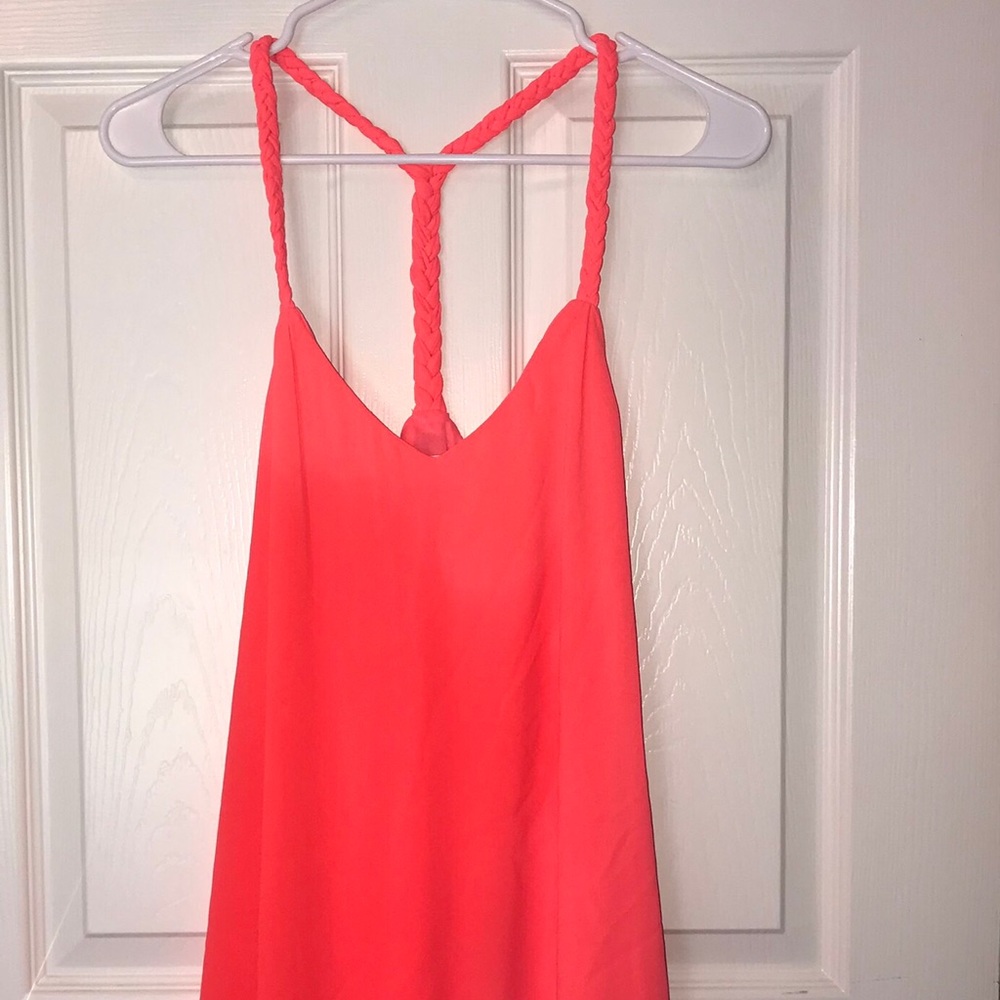 Orange mini dress